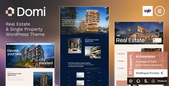 Domi 1.1.0 – Real Estate & Single Property WordPress Theme