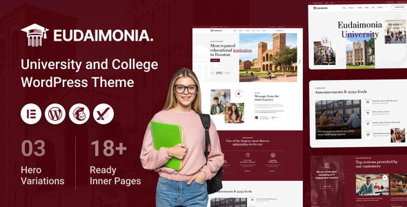 Eudaimonia 1.0.0 – University and College WordPress Theme
