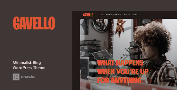 Gavello 1.3 – Captivating Minimalist Blog WordPress Theme