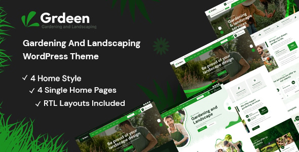 Grdeen 1.1.0 – Gardening And Landscaping WordPress Theme