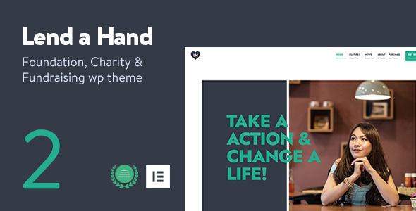 Lend a Hand 2.5 – Foundation & Charity WordPress Theme