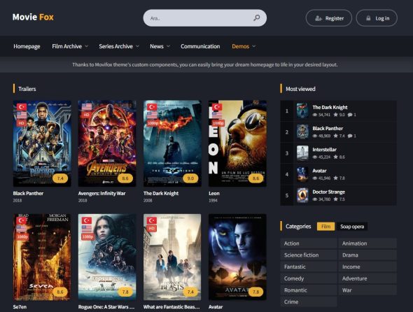MovieFox 1.3 – WordPress Video Theme