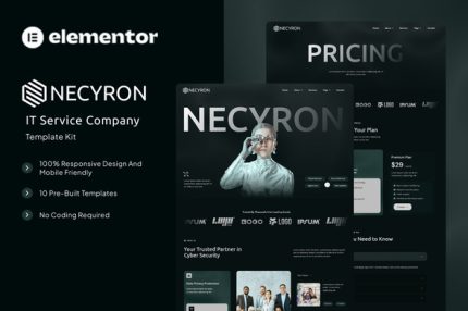 Necyron - IT Service Company Elementor Template Kit