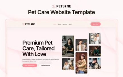 Petlone - Premium Pet Care Elementor Template