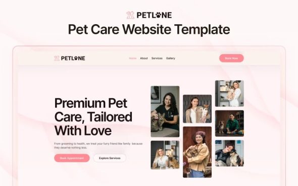 Petlone  – Premium Pet Care Elementor Template