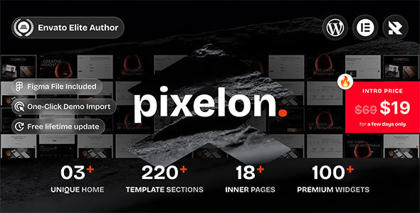 Pixelon 1.0.1 – Creative Digital Portfolio WordPress Theme