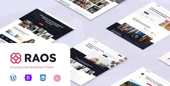 Raos 1.1 – Responsive Cycling Club & Community WordPress Theme