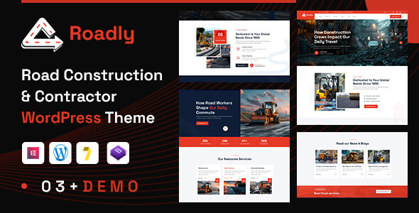 Roadly 1.0.0 – Road Construction & Civil Engineering WordPress Theme