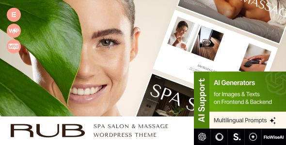 Rub 1.3.0 – Spa Salon, Massage & Wellness WordPress Theme