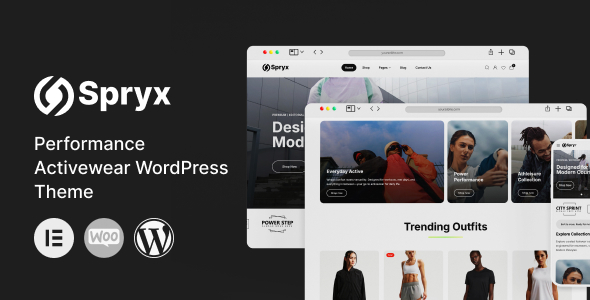 Spryx 1.0.0 – Performance Activewear WordPress Theme