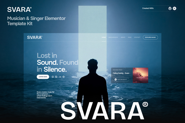 Svara  – Musician & Singer Elementor Template Kit