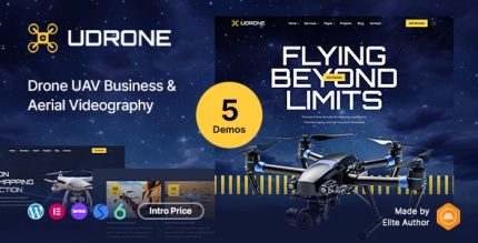 Udrone - Drone UAV Business & Aerial Videography WordPress Theme