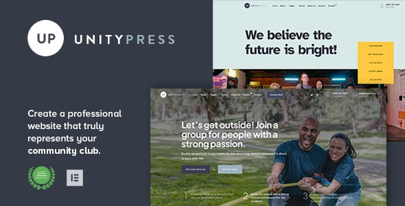 UnityPress 1.3 – Community Club WordPress Theme