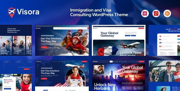 Visora 1.0.0 – Immigration and Visa Consulting WordPress Theme
