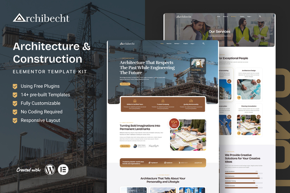 Archibecht  – Architecture & Construction Elementor Template Kit