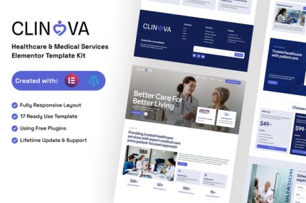Clinova - Healthcare & Medical Services Elementor Template Kit