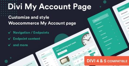 Divi My Account Page