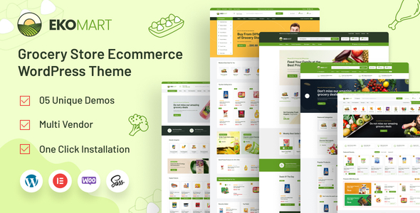 Ekomart 1.0.1 – Grocery Shop WooCommerce WordPress Theme
