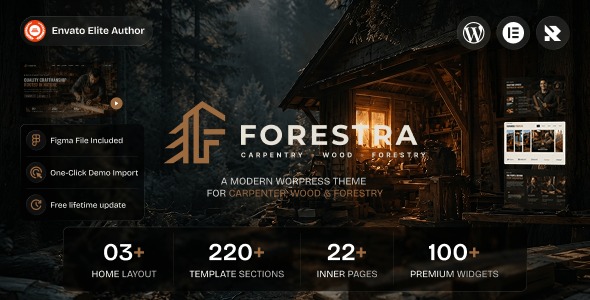 Forestra 1.0.0 – Carpenter, Wood & Forestry WordPress Theme