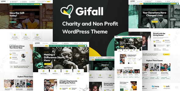 Gifall 1.0.1 – Charity Non Profit WordPress Theme