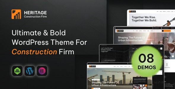 Heritage 1.0.0 – Construction & Building WordPress Theme