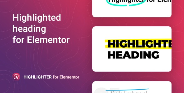 Highlighted headings for Elementor 1.0.6