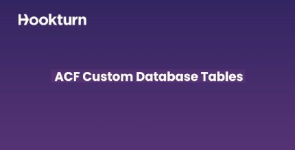 ACF Custom Database Tables