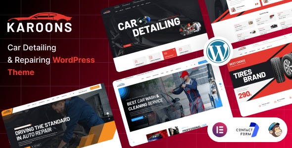 Karoons 1.0.0 – Car Detailing & Repair WordPress Theme