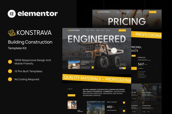 Konstrava  – Building Construction Elementor Template Kit