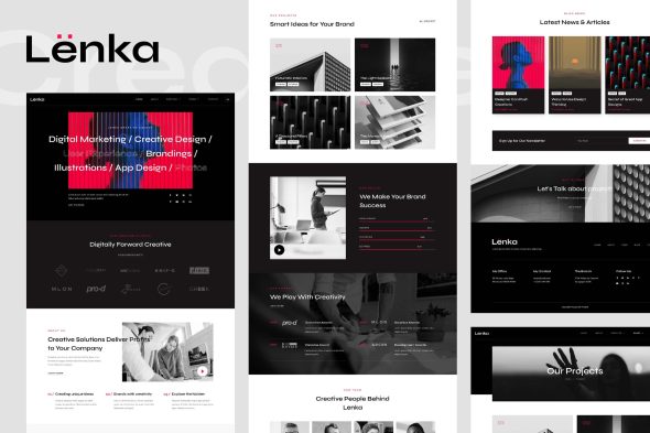 Lenka  – Creative Digital Agency Elementor Template Kit