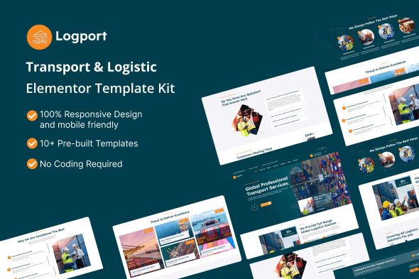 Logport  – Transport & Logistics Elementor Template Kit