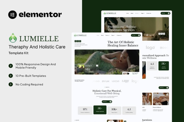 Lumielle  – Theraphy and Holistic Care Elementor Template Kit