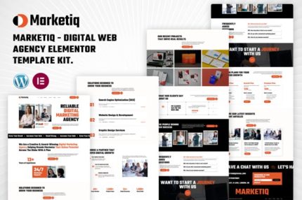 Marketiq - Digital Web Agency Elementor Template Kit