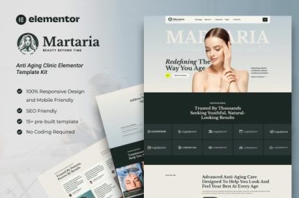 Martaria - Anti Aging Clinic Elementor Template Kit