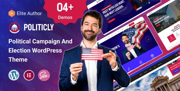 Politicly 1.0.0 – Political Campaign & City Government WordPress Theme