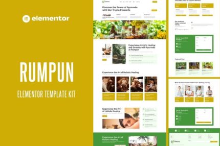 Rumpun - Ayurveda Treatment Elementor Pro Template Kit