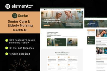 Seniur - Senior Care & Elderly Nursing Elementor Template Kit