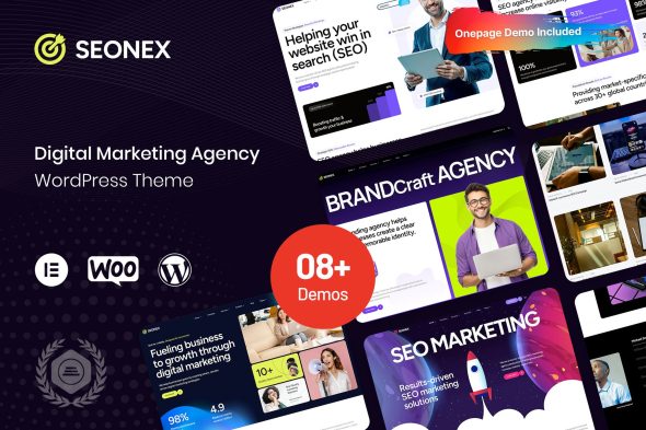 Seonex 1.0.0 – Digital Marketing Agency WordPress Theme