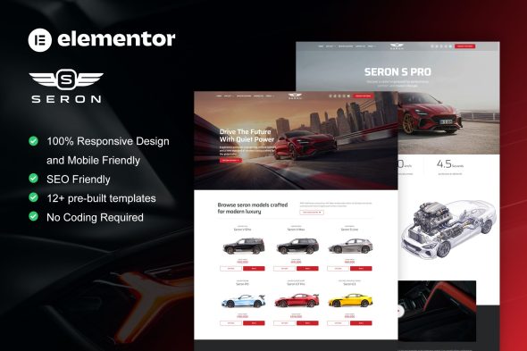 Seron  – Luxury Car Dealer Elementor Template Kit