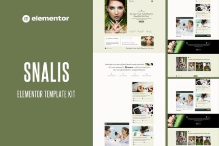 Snalis - Nail Salon & Beauty Care Elementor Template Kit