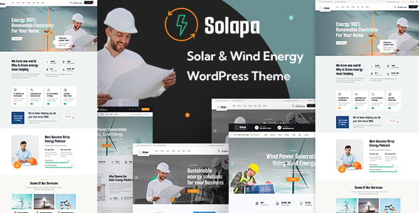 Solapa 1.0.1 – Solar and Wind Energy WordPress Theme