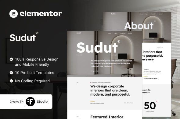 Sudut  – Corporate Interior Design Elementor Kit