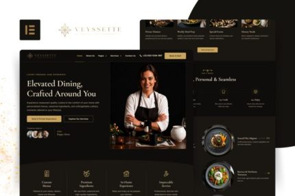 Veyssette - Private Chef Services Elementor Pro Template Kit