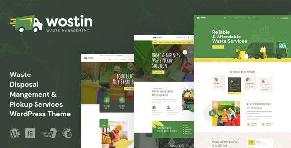 Wostin 1.0.0 – Waste Pickup Services WordPress Theme