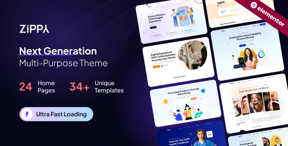 Zippy 2.0 – Multipurpose Elementor WordPress Theme