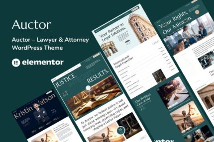 Auctor - Lawyer & Attorney WordPress Theme
