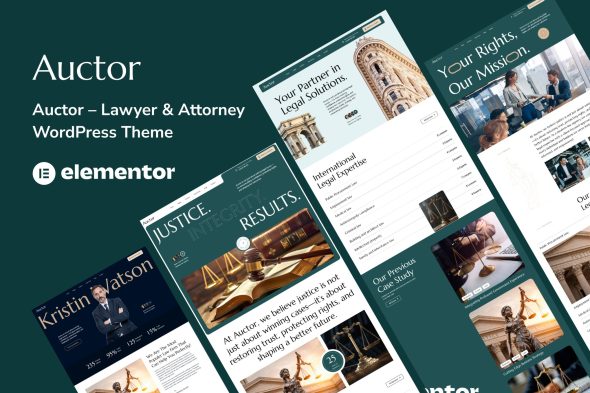 Auctor 1.0.0 – Lawyer & Attorney WordPress Theme