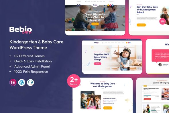 Bebio 1.9 – Kindergarten & Baby Care WordPress Theme