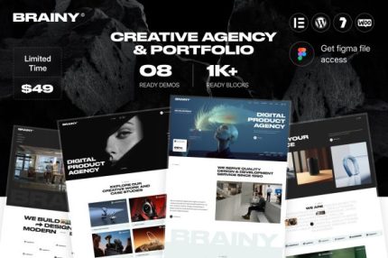 Brainy - Creative Agency & Startup WordPress Theme