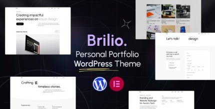 Brilio - Personal Portfolio WordPress Theme